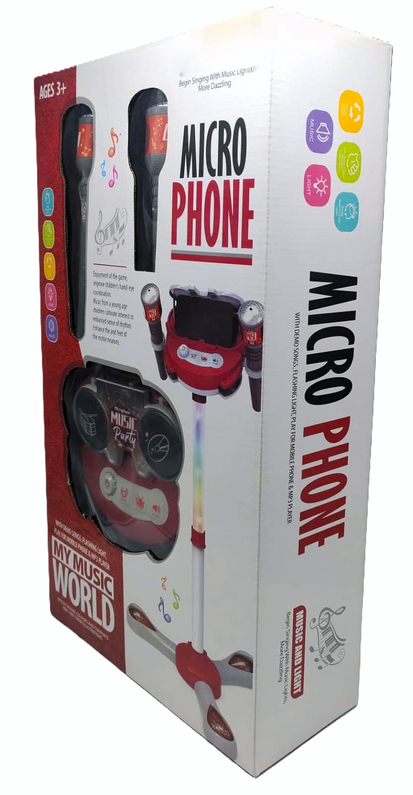"My Music World" Micro Phone Music Party Stand (Red Edition) 2 "My Music World" Micro Phone Music Party Stand (Red Edition) - Image 2