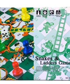 Premium Magnetic Snakes & Ladders – Classic Family Board Game for 2-4 Players