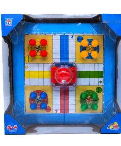 Ludo Giant Board Game – Interactive 2-4 Player Family Strategy Game with Pop-Up Dice