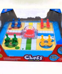 Alternative view of Ludo Giant Board Game – Interactive 2-4 Player Family Strategy Game with Pop-Up Dice