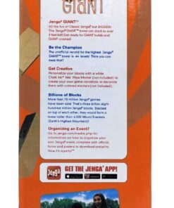 Alternative view of Jenga GIANT: Family Edition – Premium Hardwood Stacking Tower Game (54 Pieces)
