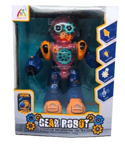 "Explore" Interactive Gear Robot – Lighting, Music & Shooting Action