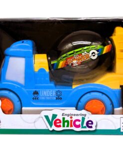 Singing & Dancing Engineering Vehicle – Interactive Light-Up Cement Mixer with Roof Projection