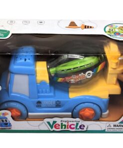 Alternative view of Singing & Dancing Engineering Vehicle – Interactive Light-Up Cement Mixer with Roof Projection