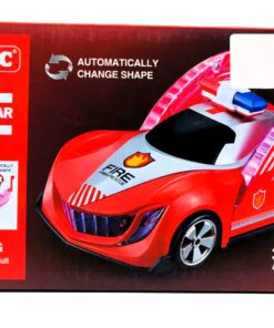 LeLeHC Urban Rescue Fire Car – Automatically Transforming Sports Car with LED Lights