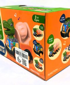 Alternative view of Dinosaur Gear Car Interactive Construction Truck – Motorized Bump & Go Dino Vehicle with Transparent Moving Gears, Lights & Music