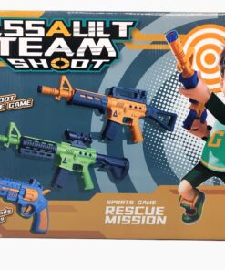 Alternative view of Assault Team Rescue Mission Playset – Tactical Toy Rifle with Scoring Target Stand & Roleplay Gear