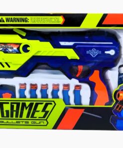 Super Wars Top Games 2-in-1 Blaster – Dual-Ammo Water Bead & Foam Dart Gun (15m Range)