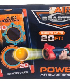 Kings Sport Power Air Blasters Target Game – Pump-Action Foam Ball Popper Gun with Standalone Mesh Target Board and 20FT Launch Range