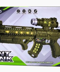 Alternative view of Point Blank Raid Electronic Toy Rifle – 57.5cm Tactical Blaster with Vibration, Extending Barrel, Lights & Sounds