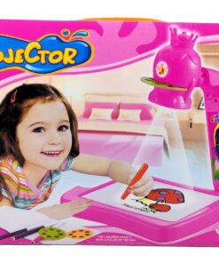 Crown Princess 3-in-1 Kids Painting Projector Desk – Electronic Learning Drawing Table with Lights, Slides & Markers
