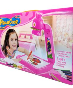Alternative view of Crown Princess 3-in-1 Kids Painting Projector Desk – Electronic Learning Drawing Table with Lights, Slides & Markers