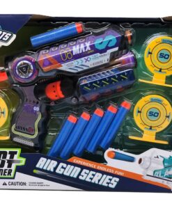 Shot Gamer Air Gun Series Soft Dart Blaster – High-Precision Foam Dart Pistol with Standalone Target Gallery & Safe Ammunition