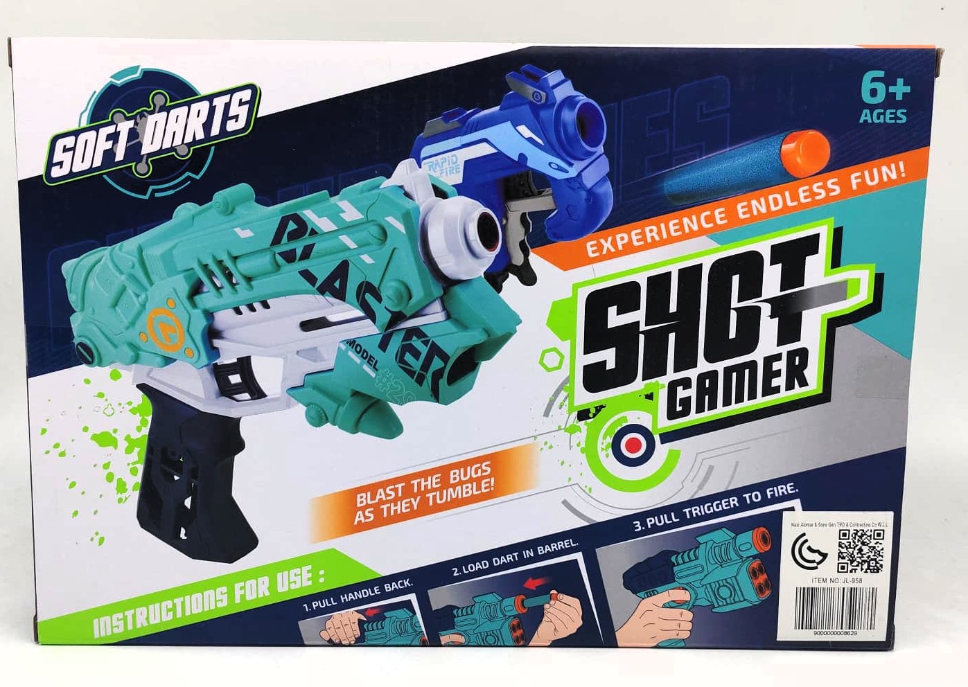 Shot Gamer Air Gun Series Soft Dart Blaster – High-Precision Foam Dart Pistol with Standalone Target Gallery & Safe Ammunition 2 Shot Gamer Air Gun Series Soft Dart Blaster – High-Precision Foam Dart Pistol with Standalone Target Gallery & Safe Ammunition - Image 2