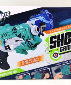 Alternative view of Shot Gamer Air Gun Series Rapid Fire Blaster – Tactical Soft Dart Pistol with Enclosed Standalone Target & 6 Foam Bullets
