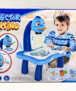 Alternative view of Projector Painting Table New Edition – Interactive Children's Art Desk with Musical LED Drawing Projector, 3 Lantern Slides & 12 Water Pens
