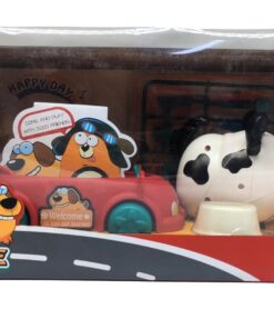 Doggy House Sound-Activated Fun Doggy Car – Voice-Control Electronic Puppy with Convertible Holiday Cruiser, Bowl & Bone Set