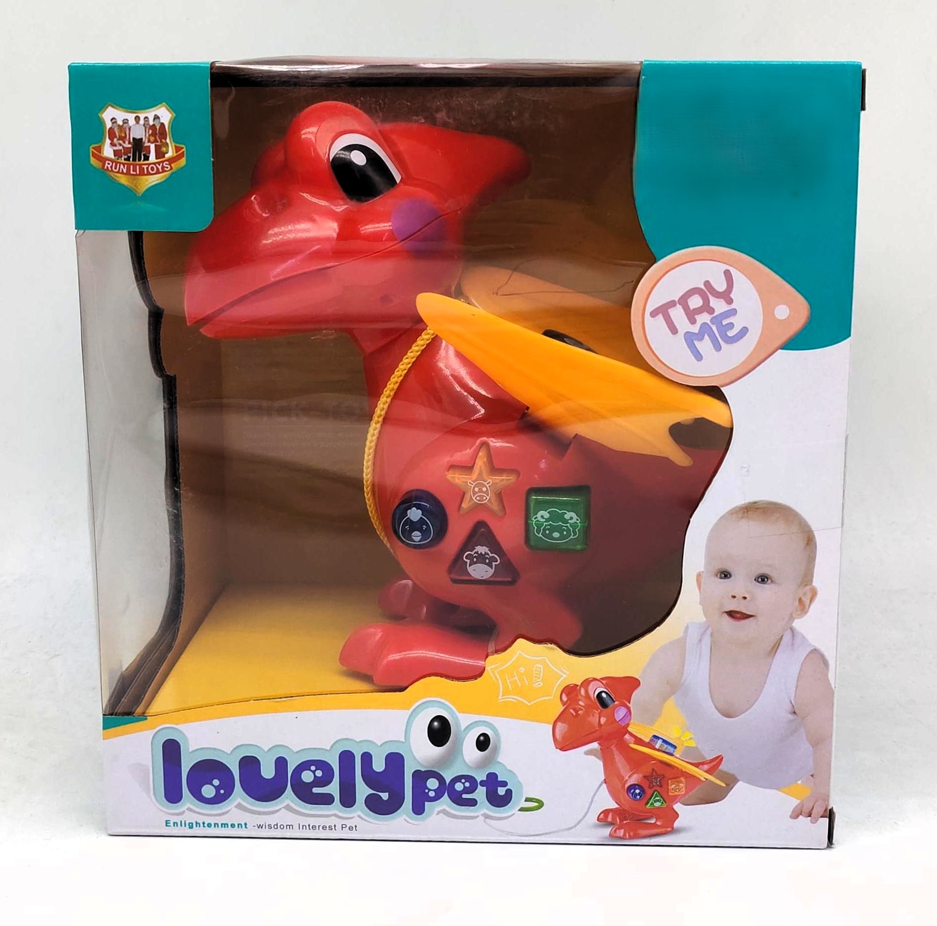 Lovely Pet Interactive Toddler Pterodactyl – Musical Pull-Along Dinosaur Toy with Shape Buttons, Lights & Animal Sounds 1 Lovely Pet Interactive Toddler Pterodactyl – Musical Pull-Along Dinosaur Toy with Shape Buttons, Lights & Animal Sounds