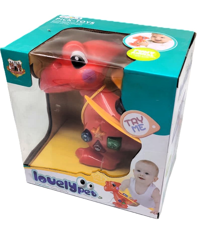 Lovely Pet Interactive Toddler Pterodactyl – Musical Pull-Along Dinosaur Toy with Shape Buttons, Lights & Animal Sounds 2 Lovely Pet Interactive Toddler Pterodactyl – Musical Pull-Along Dinosaur Toy with Shape Buttons, Lights & Animal Sounds - Image 2