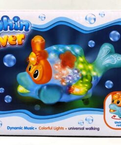 Alternative view of Dolphin Diver Interactive Cartoon Submarine – Electric Ocean Pet with Universal Rotation, Swing Wings, Music & Flashing Lights