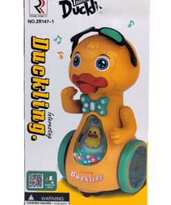 Interesting Duckling Interactive Dancing Toy – Electric Hip-Hop Duck with Bump & Go Action, Flashing Colored Lights & Music