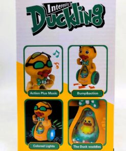 Alternative view of Interesting Duckling Interactive Dancing Toy – Electric Hip-Hop Duck with Bump & Go Action, Flashing Colored Lights & Music