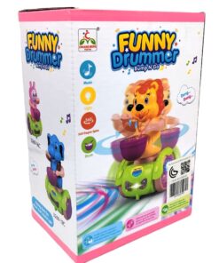 Alternative view of Funny Drummer Bump N'Go – Interactive Musical Animal Toy with 360° Spins, Lights & Drumming Action