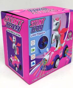Alternative view of Stunt Car Little Pegasus Electronic Toy – Interactive Motorized Unicorn Stunt Vehicle with 5D Light Racing & Dynamic Music