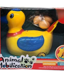 Animal Mobilization Interactive Egg-Laying Hen – Musical Bump & Go Educational Toy with Lights