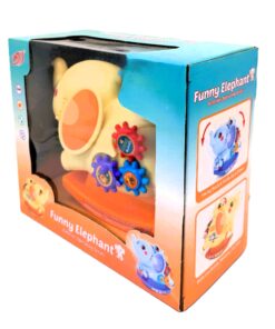 Alternative view of Funny Elephant Interactive Rocking Pet – Motorized Seesaw Balancing Toy with Rotating Gears, Music & Flashing LED Lights