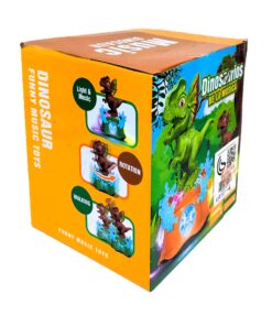 Alternative view of Music Dinosaur Electronic Carousel Stage – Interactive Walking Dino with 360° Rotation, Flashing LED Lights & Rhythmic Sounds