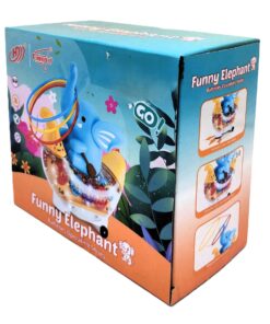 Alternative view of Funny Elephant Interactive Gear-Driven Boat – Musical Bump & Go Electronic Animal Toy with Flashing Lights & Hula Hoop Trunk