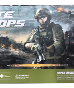 Alternative view of Elite Troops Armed Forces Special Ops Costume Playset – Tactical S.W.A.T. Vest & Face Shield with Electronic Toy Guns, Holster, Binoculars & Dog Tags