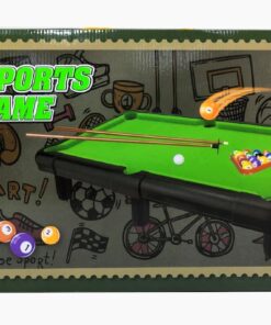 International Billiards & Snooker Table Set – Portable Tabletop Pool Game with Cues, Balls & Triangle (Ages 3+)