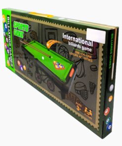 Alternative view of International Billiards & Snooker Table Set – Portable Tabletop Pool Game with Cues, Balls & Triangle (Ages 3+)