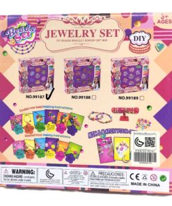 Alternative view of Beads Set Beautiful DIY Beaded Bracelet Jewelry Gift Box – Creative Fashion Jewelry Making Kit with Multi-Style Acrylic Accent Beads, Sensory Sorting Tray & High-Elasticity Threading Strings