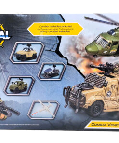 Alternative view of Special Combat Vehicles Playset Medical Outpost Pack – Jungle Camouflage Field Ambulance Truck with Tactical Support Helicopter, Treehouse Medic Station & Commando Figure