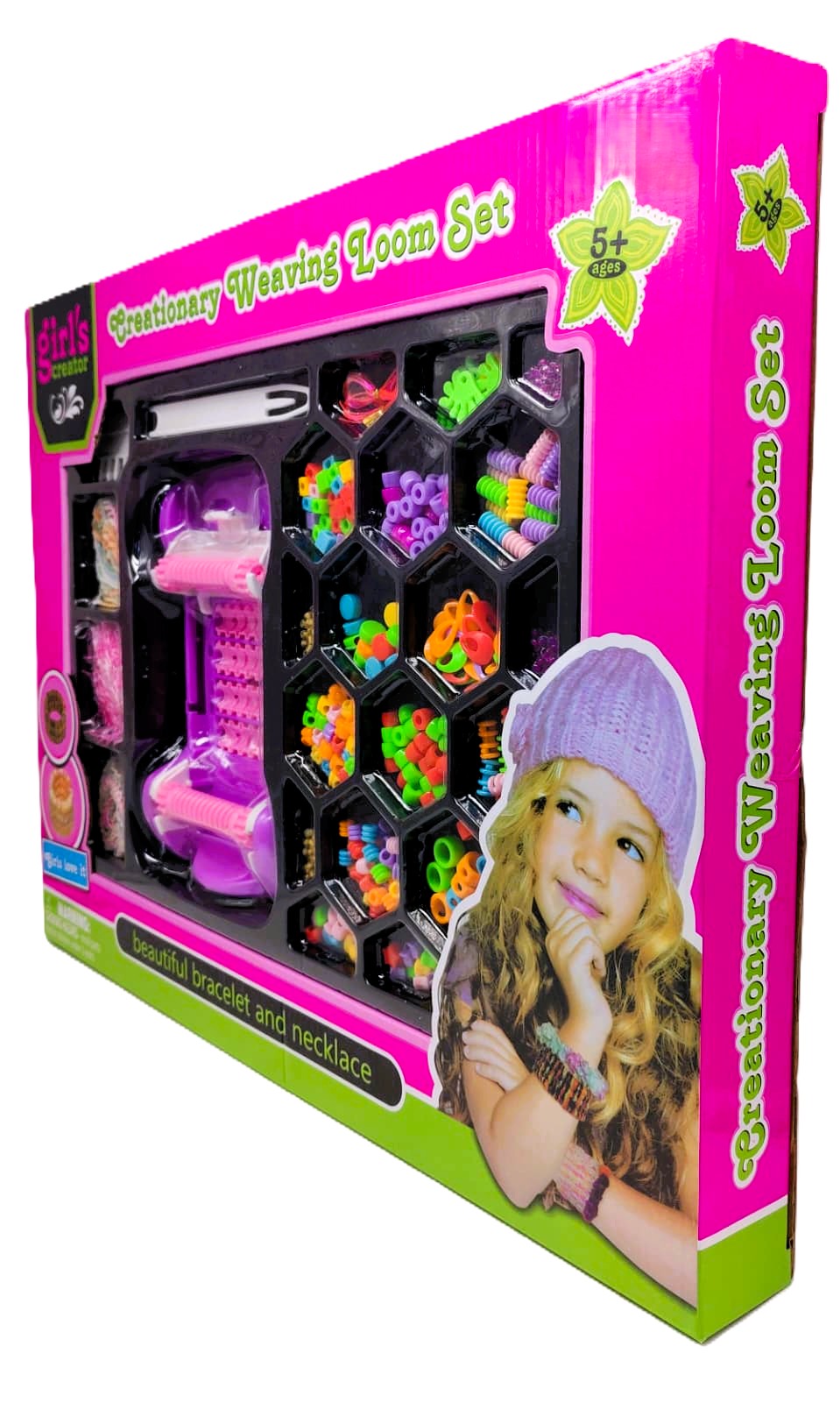 Girl's Creator Creationary Weaving Loom Set – Ultimate DIY Jewelry Maker Kit with Premium Bead Sorter Hive, Multi-Texture Yarn Packs, Precision Shuttle, and Design Comb 4 Girl's Creator Creationary Weaving Loom Set – Ultimate DIY Jewelry Maker Kit with Premium Bead Sorter Hive, Multi-Texture Yarn Packs, Precision Shuttle, and Design Comb - Image 4
