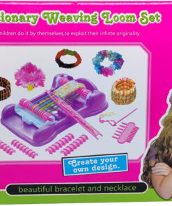 Alternative view of Girl's Creator Creationary Weaving Loom Set – Ultimate DIY Jewelry Maker Kit with Premium Bead Sorter Hive, Multi-Texture Yarn Packs, Precision Shuttle, and Design Comb