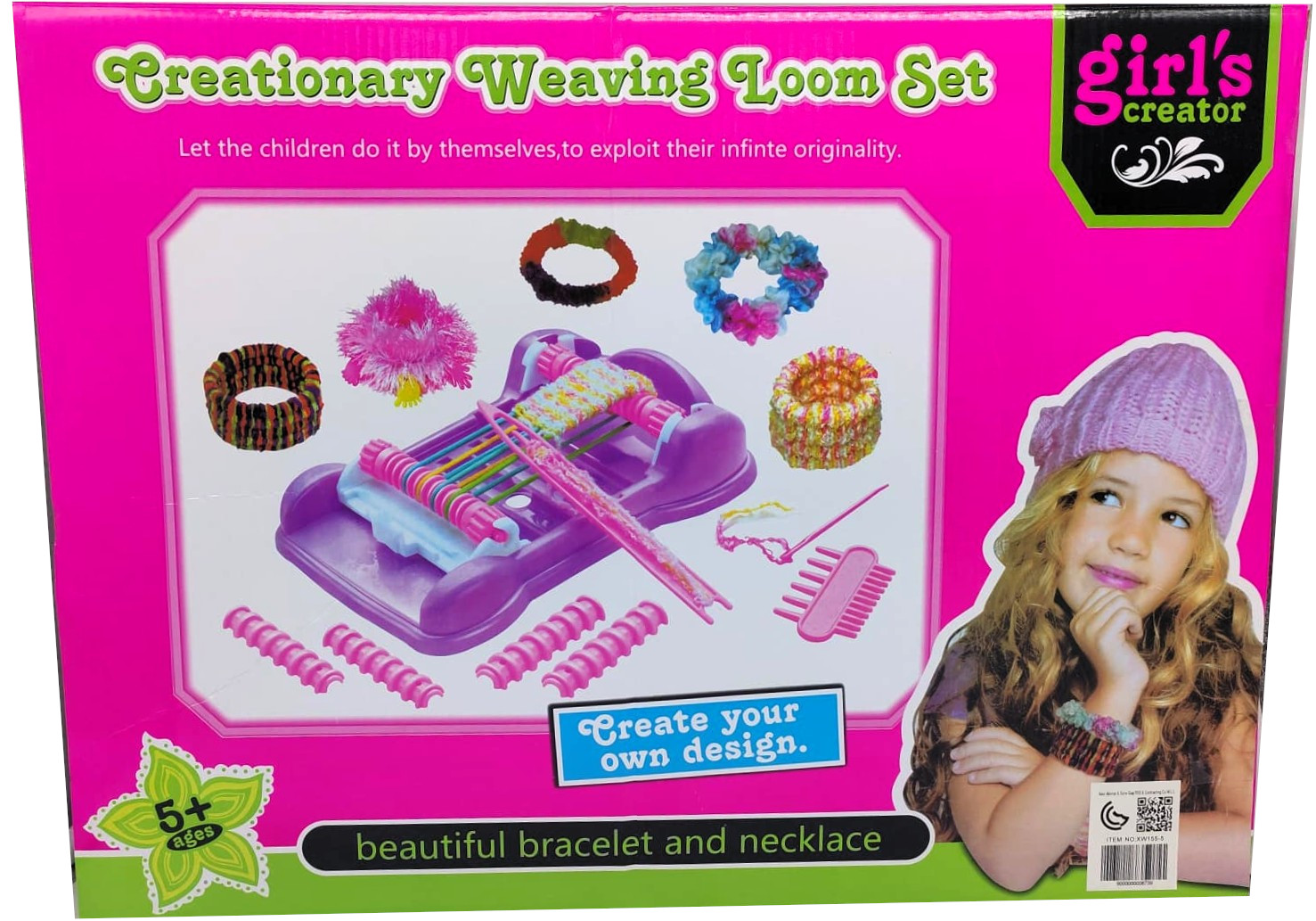 Girl's Creator Creationary Weaving Loom Set – Ultimate DIY Jewelry Maker Kit with Premium Bead Sorter Hive, Multi-Texture Yarn Packs, Precision Shuttle, and Design Comb 2 Girl's Creator Creationary Weaving Loom Set – Ultimate DIY Jewelry Maker Kit with Premium Bead Sorter Hive, Multi-Texture Yarn Packs, Precision Shuttle, and Design Comb - Image 2