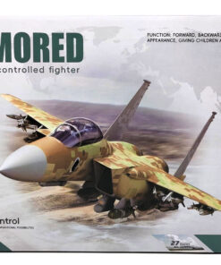 Alternative view of AOHO Armored Remote-Controlled Fighter Jet – 1:18 Scale 2CH Tactical Military Interceptor with 45° Smooth-Glide Taxiing & Underbody Aerodynamic Flight Wheels