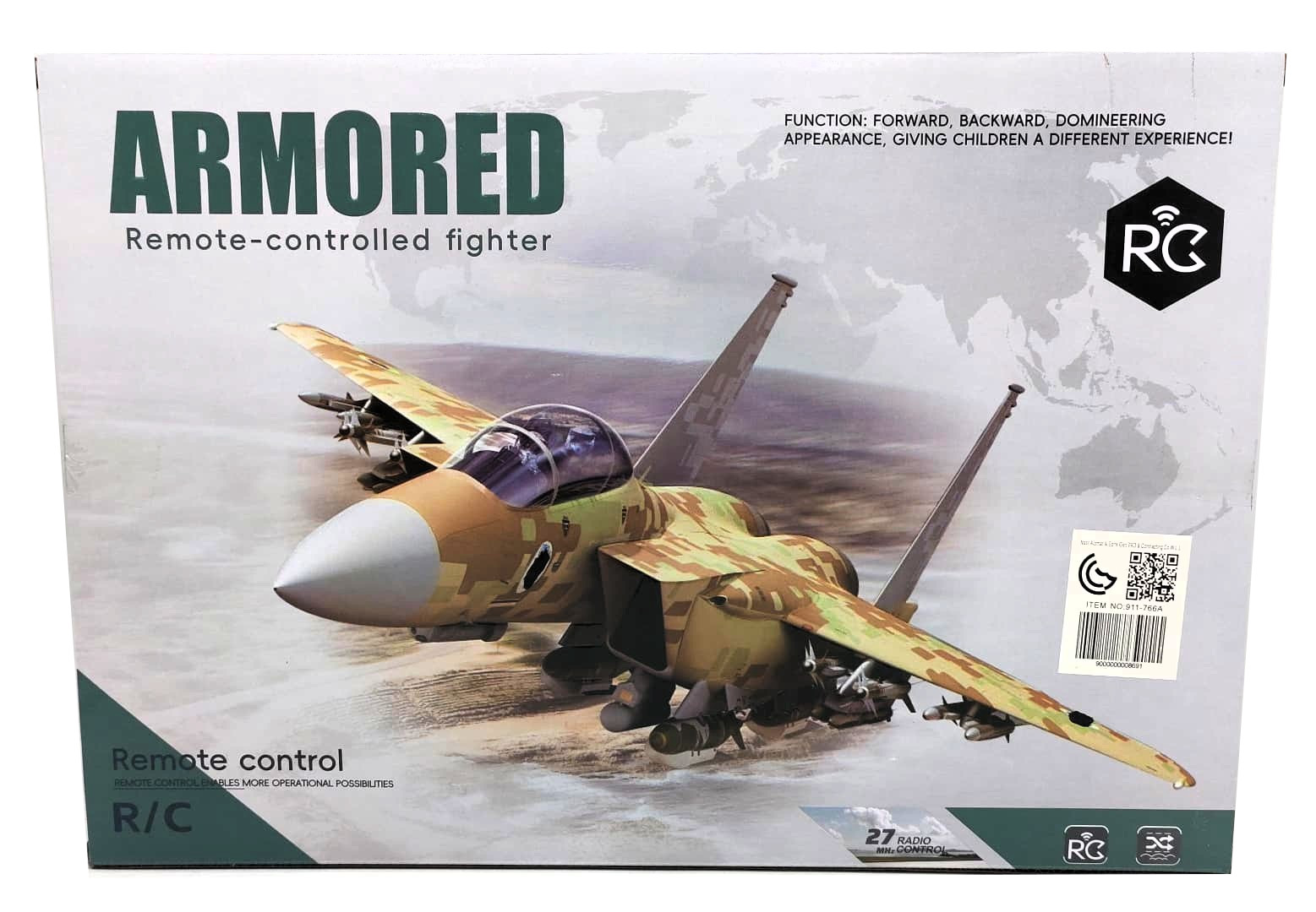 AOHO Armored Remote-Controlled Fighter Jet – 1:18 Scale 2CH Tactical Military Interceptor with 45° Smooth-Glide Taxiing & Underbody Aerodynamic Flight Wheels 2 AOHO Armored Remote-Controlled Fighter Jet – 1:18 Scale 2CH Tactical Military Interceptor with 45° Smooth-Glide Taxiing & Underbody Aerodynamic Flight Wheels - Image 2
