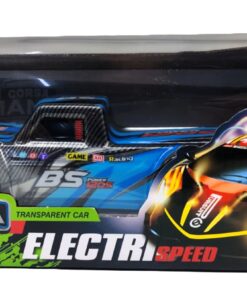 al3aby 86 Racing Mania Storm Electric Speed Remote Control Truck – 1:18 Scale 27MHz RC Transparent Pick-Up with Full Body Light Transmission & Immersive Music/Lighting FX