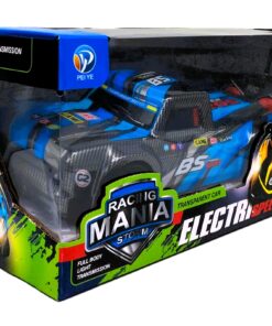 Alternative view of Racing Mania Storm Electric Speed Remote Control Truck – 1:18 Scale 27MHz RC Transparent Pick-Up with Full Body Light Transmission & Immersive Music/Lighting FX