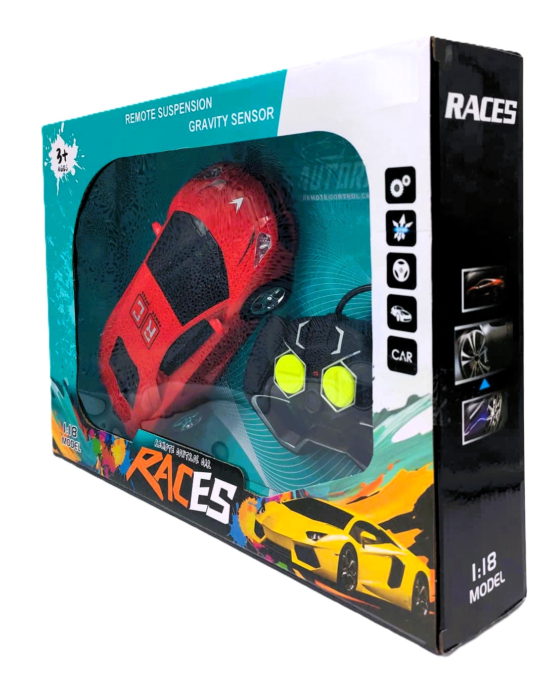 Races Superfast Gravity Sensor Remote Control Car – 1:18 Scale High-Speed Precision RC Supercar with Remote Suspension Mechanics & Aerodynamic Sports Chassis 4 Races Superfast Gravity Sensor Remote Control Car – 1:18 Scale High-Speed Precision RC Supercar with Remote Suspension Mechanics & Aerodynamic Sports Chassis - Image 4