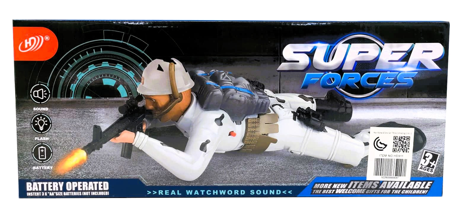 Super Forces Electric Crawling Soldier – Battery-Operated Mechanized Commando Toy Figure with Flashing Gun Barrel Muzzle, Realistic Combat Sound Tracks & Automatic Moving Action 4 Super Forces Electric Crawling Soldier – Battery-Operated Mechanized Commando Toy Figure with Flashing Gun Barrel Muzzle, Realistic Combat Sound Tracks & Automatic Moving Action - Image 4