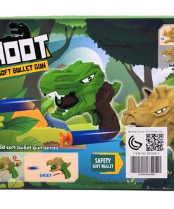 Alternative view of Shoot Soft Bullet Gun Dinosaur Series Launcher – 2-in-1 Interchangeable Prehistoric Beast Head Blaster with Foam Suction Darts & Target Scoring Board