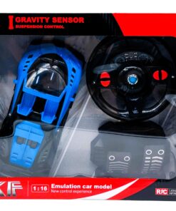 XF Emulation 1:16 Scale Gravity Sensor RC Supercar – Interactive Steering Wheel & Floor Pedal Controller Pack with Suspension Control, Xenon Headlights & Fine-Tuning Trim