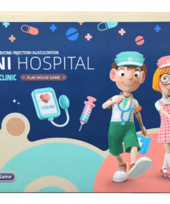 Alternative view of Mini Hospital Medical Clinic Play House Game – Complete 12-Piece Junior Doctor Costume & Diagnostics Suitcase Kit with Pink Nurse Scrub Lab Coat, Interactive Stethoscope & Medical Accessories