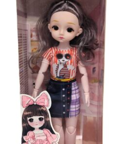 al3aby 90 My Girl Latest Fashion Design Doll Collection – Fully Articulated Ball-Jointed Casual Trendsetter Doll with Stylable Hair and Modern Coordinates